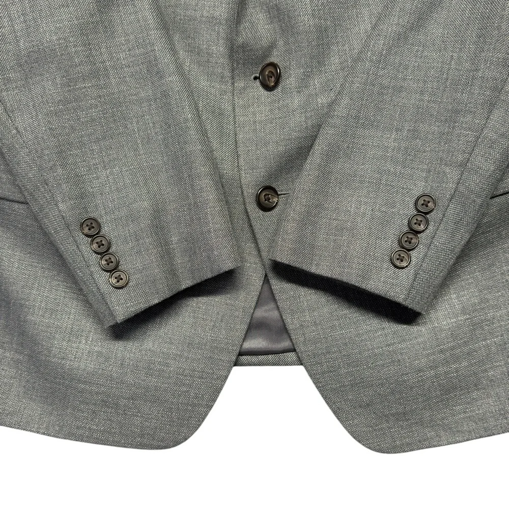 Lauren Ralph Lauren Linen Blend Blazer Mens Size 42S Sport Coat Jacket Gray Prep